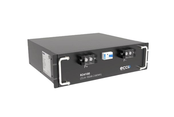 Ecco 2.56 KWh 25.6V 100AH Lithium LifePO4 Battery R24100