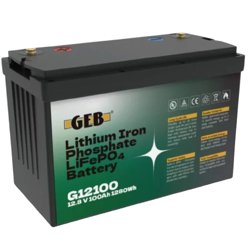 12.8v 100ah 1.28Kwh GEB Lithium Battery G12100